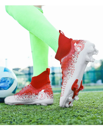 Teenage Adult Football Shoes New Fashion Large Size Sneaker Outdoor Professional Competition Training Football Footwear 31-48
