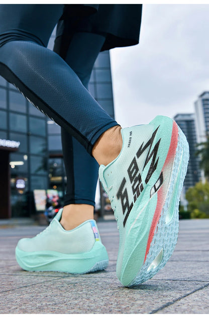 Running Shoes Men Sports Carbon Plate Specialty Breathable Lightweight Women's Comfortable Athletic Non-slip Sneakers Marathon