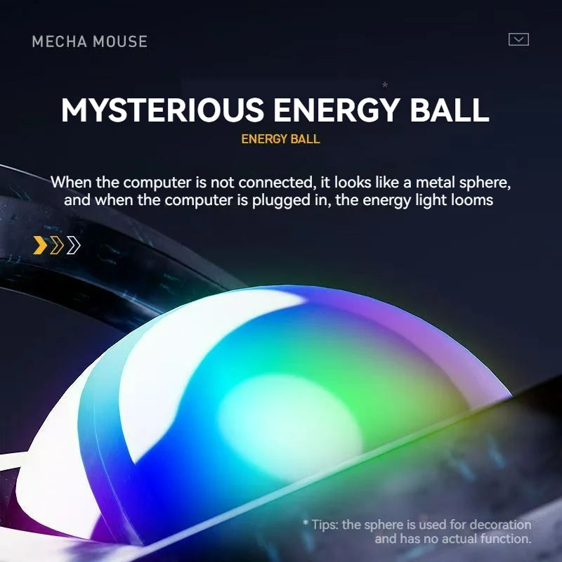 Inphic W9P Wired Mouse Mecha Style 12800DPI Adjustment RGB Lighting Effect Macro Programming E-sports Office Usb Mouse