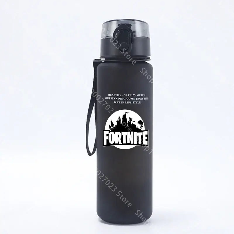 650ML Fortnite Sports Water Bottle Kawaii Motivational Leak Proof Portable Reusable Cups Outdoor Travel Gym Jugs New Cute Gifts