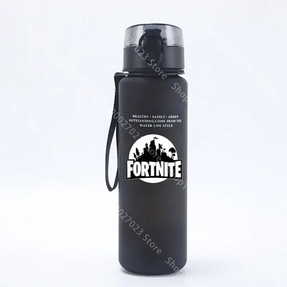 650ML Fortnite Sports Water Bottle Kawaii Motivational Leak Proof Portable Reusable Cups Outdoor Travel Gym Jugs New Cute Gifts