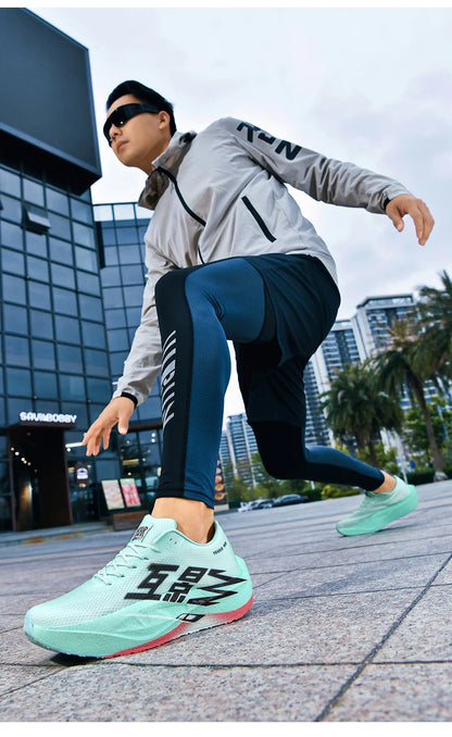 Running Shoes Men Sports Carbon Plate Specialty Breathable Lightweight Women's Comfortable Athletic Non-slip Sneakers Marathon