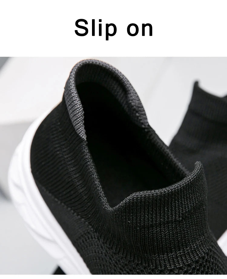 Breathable Men Casual Shoes Slip on Male Vulcanized Shoes Lightweight Men's Casual Sneakers Soft Anti-slip Flats Outdoor Loafers