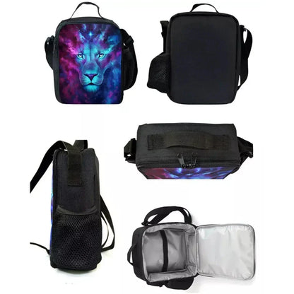 Classic Game Fortnites Child Insulated Large Capacity Bag for Boy &Girl Student Outdoor Picnic Resuable Thermal Cooler Lunch Box