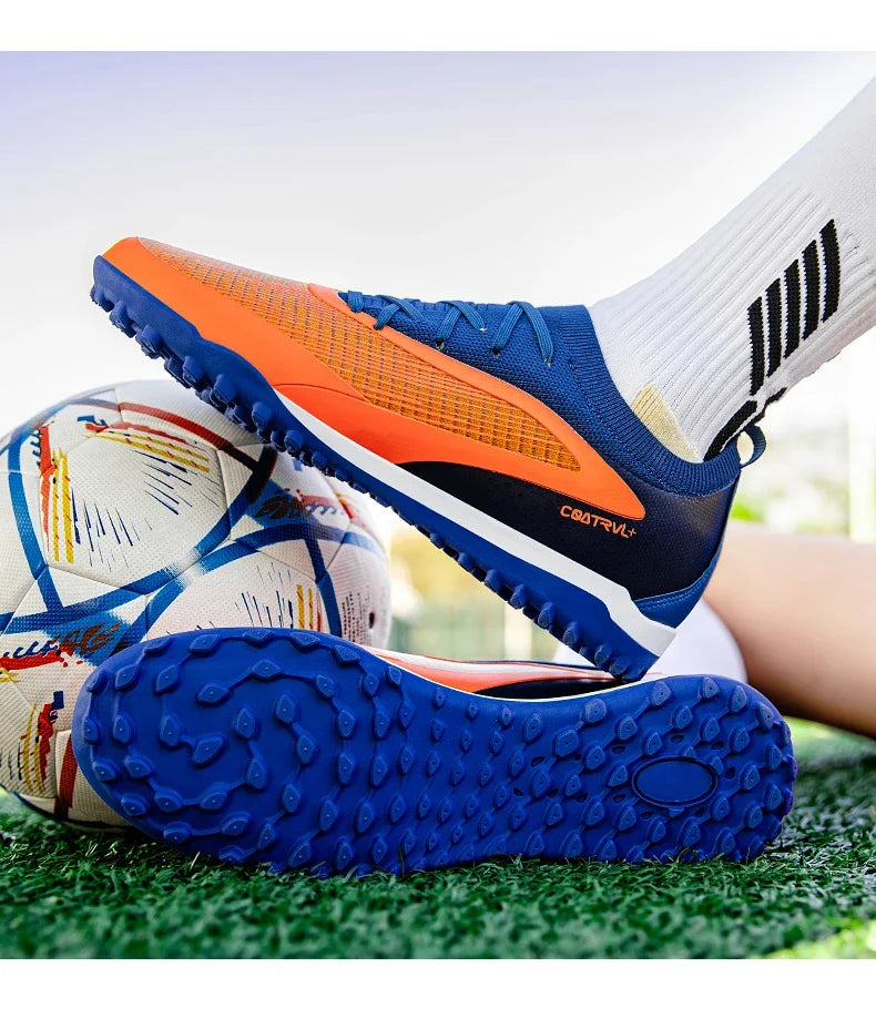 New Men Football Boots Outdoor Cleats Breathable Adult Non Slip Soccer Shoes Sport Long Spikes Training Boys Match Comfortable