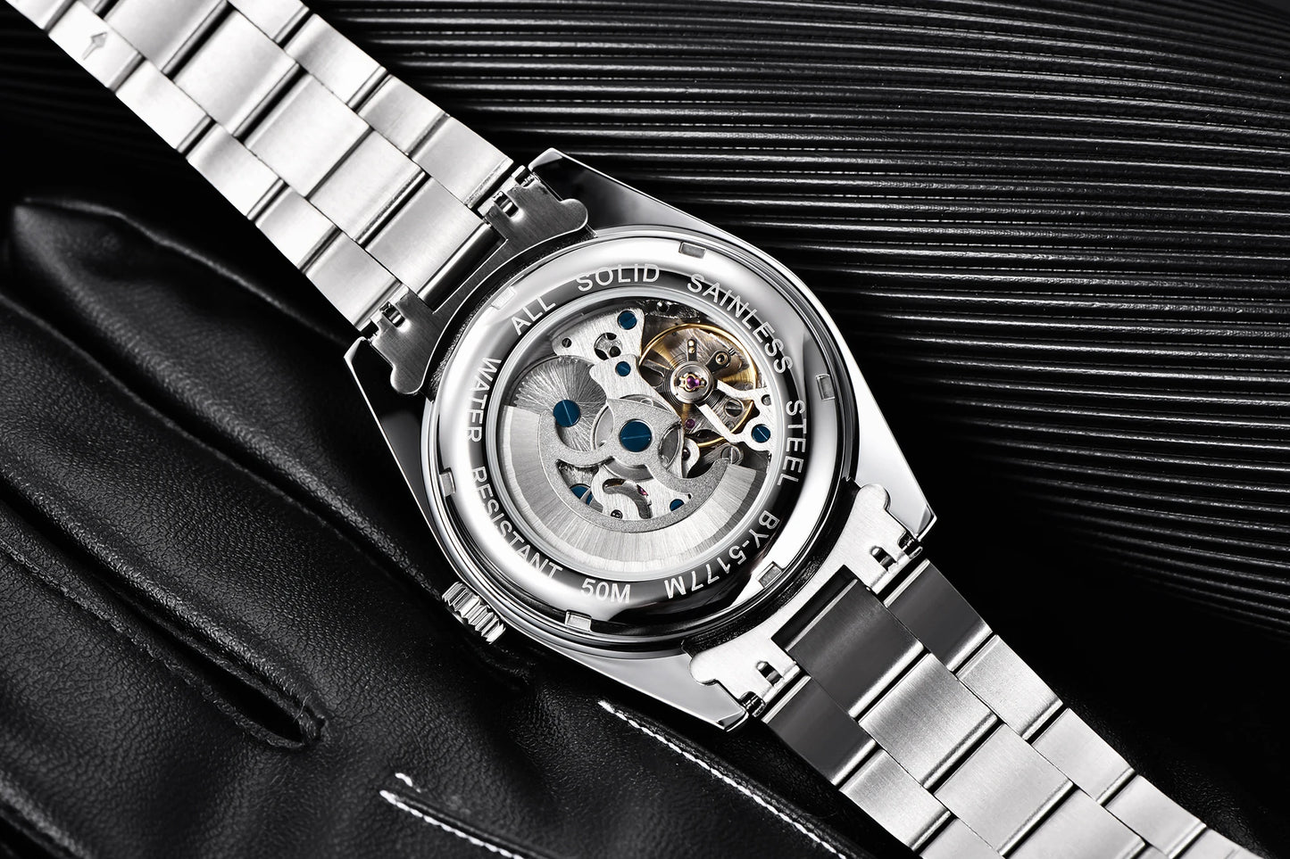 BENYAR 2025 Nuovo orologio meccanico automatico da uomo, stile business e sportivo di lusso, impermeabile 50M, orologio da uomo