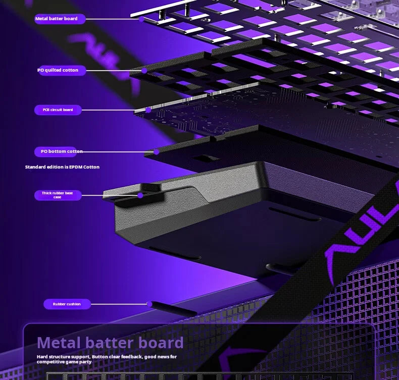 Teclado mecánico personalizado AULA WIN60 HE con conexión por cable, eje magnético RT, para e-sports y juegos, tasa de sondeo de 8K