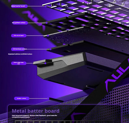 Teclado mecánico personalizado AULA WIN60 HE con conexión por cable, eje magnético RT, para e-sports y juegos, tasa de sondeo de 8K