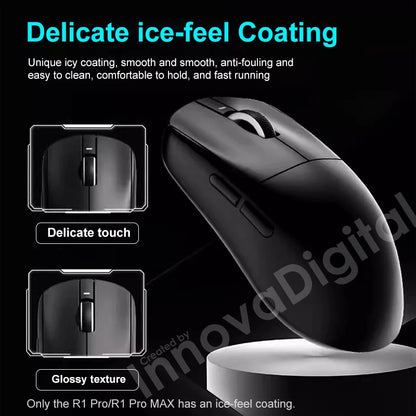 Ratón gaming inalámbrico ATK VXE Dragonfly R1 Pro MAX PAW3395 R1 SE Plus, ratón FPS esports personalizable, recargable y ligero