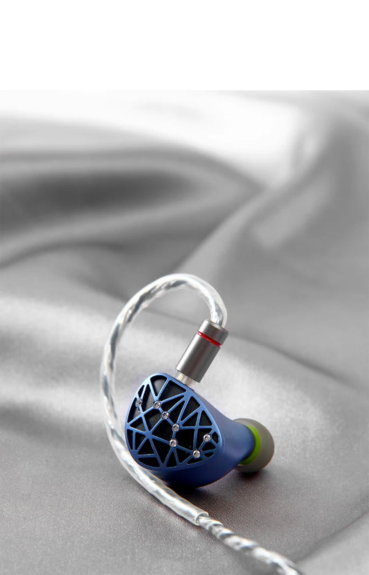 Sound Rhyme SR10 HiFi-hörlurar, 2DD+4BA hybrid, trådbundna in-ear-hörlurar, högupplösta musikhörlurar med avtagbar kabel, 2,5 mm, 3,5 mm och 4,4 mm-kontakt