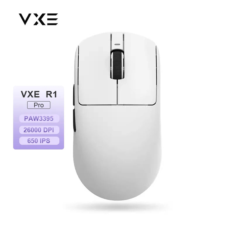 Ratón gaming inalámbrico ATK VXE Dragonfly R1 Pro MAX PAW3395 R1 SE Plus, ratón FPS esports personalizable, recargable y ligero