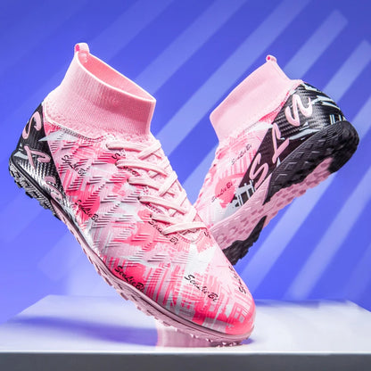 Chaussures de football montantes pour hommes, crampons professionnels pour terrain de football, baskets athlétiques pour adolescents, entraînement de football 2026