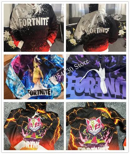 Sweatshirts e hoodies Fortnite Peely com estampado de novo design, para homem, mulher e criança, manga comprida, moda casual, streetwear com capuz, pulóveres