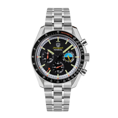 Watchdives New Wd1863 Quartz Men Watch VK63 Chronograph Bubble Sapphire Waterproof 39Mm Steel Top Brand Luxury Business Watch
