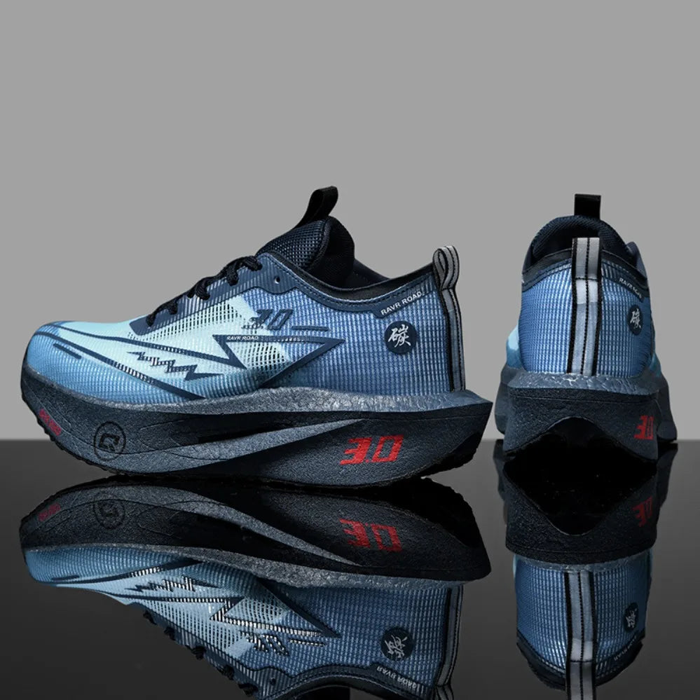 Zapatillas de running especializadas con placa de carbono para maratón, deportivas para hombre y mujer, transpirables, ligeras, cómodas y antideslizantes