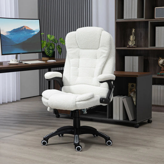 High-Tech Executive Office Chair with& Lumbar Heating,360° Swivel BreathableFabricChair with Remote Control, 120kg Load Capacity