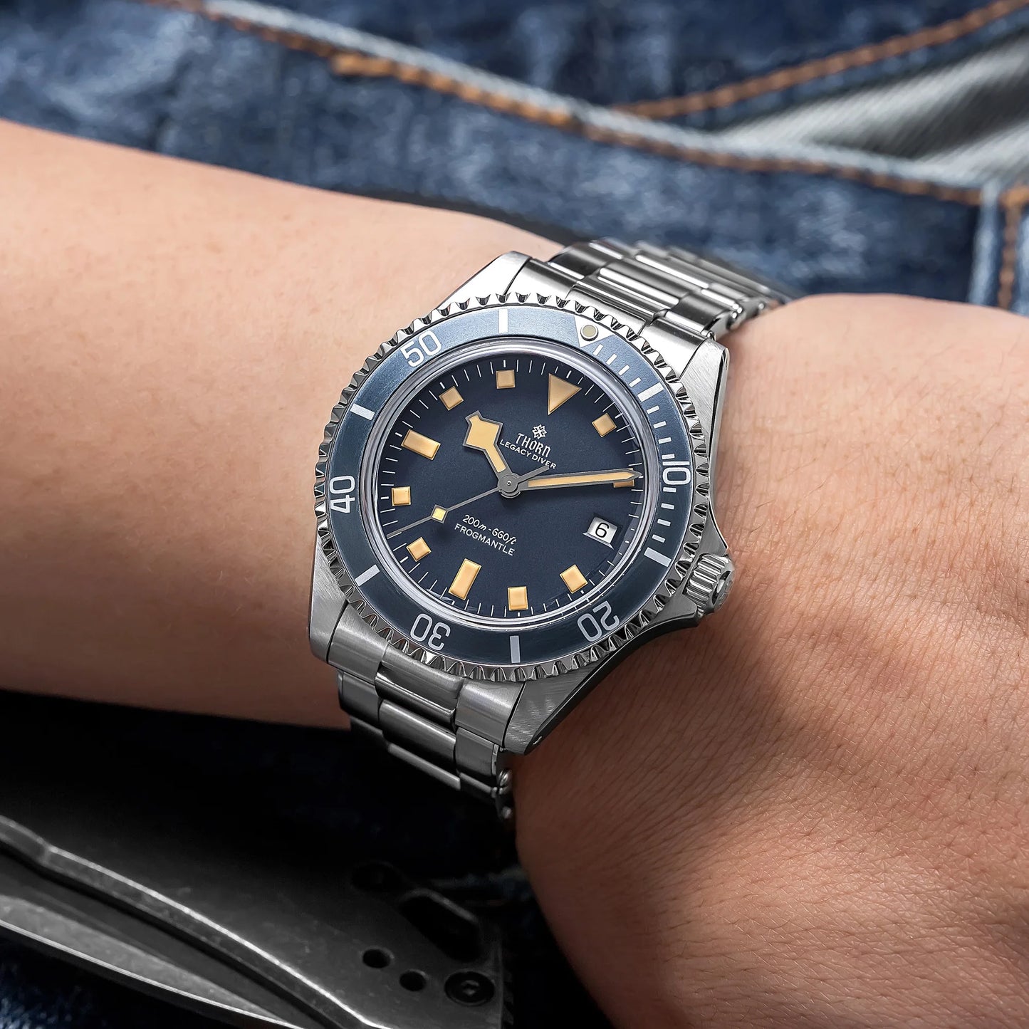 THORN T023 V2 40mm Men Watch 316 Stainless Steel PT5000 Automatic Movement Mechanical Watch Sapphire 200m Waterproof Writwatch