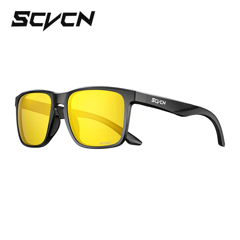 SCVCN Occhiali da escursionismo polarizzati Occhiali da pesca Occhiali da ciclismo Occhiali alla moda UV400 da bici da uomo MTB Occhiali sportivi da bicicletta per attività all'aperto
