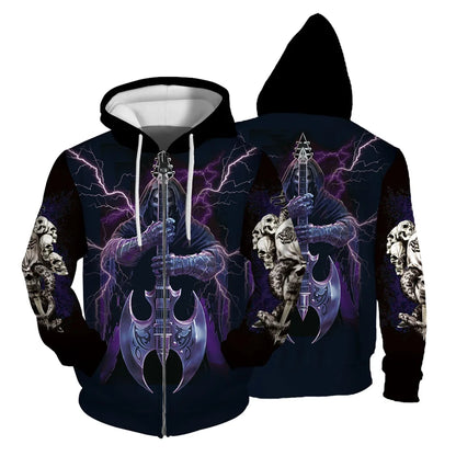 Autumn Sweatshirt New In Hoodies & Sweatshirts Comfortable Fashion Skull Print Keep Warm Clothing Man Hoodie Men's Clothing Tops