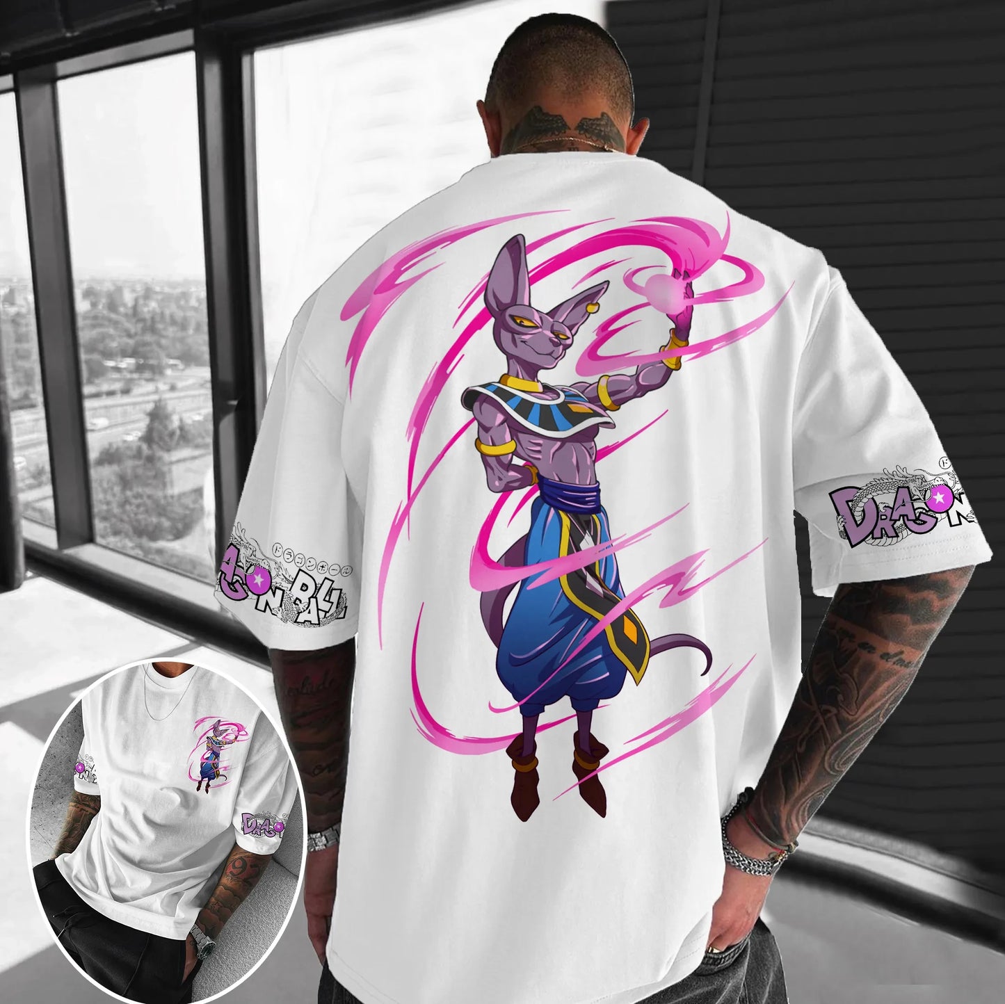 Dragon Ball Z Print Short Sleeve Cotton T-Shirt Son Goku Vegeta Men Women Clothes Harajuku Y2k Tee Vintage Summer Streetwear