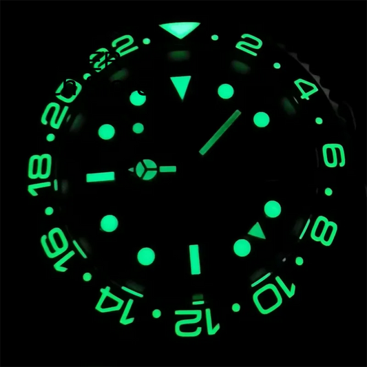 BLIGER 40 mm NH34 GMT Orologio da uomo Orologio da polso meccanico Lunetta luminescente Vetro zaffiro Bracciale in acciaio inossidabile Reloj Hombre