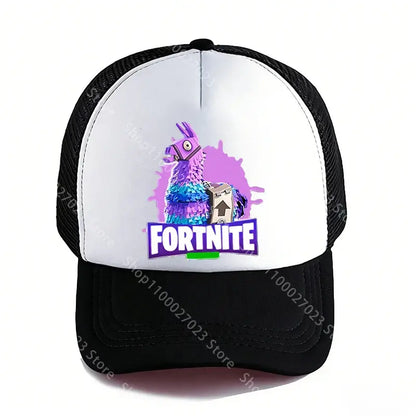 Fortnites Baseball Caps for Adult Boys Girls Cute Cartoon Summer Breathable Mesh Hat Anime Sunbonnet Headgear New Birthday Gifts