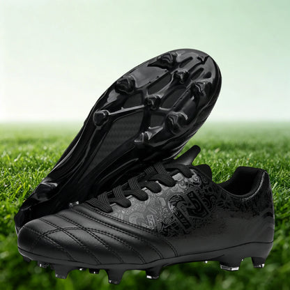 Chaussures de football unisexes pour hommes AG/FG, crampons légers en PU à haute adhérence pour l'entraînement sportif sur gazon extérieur