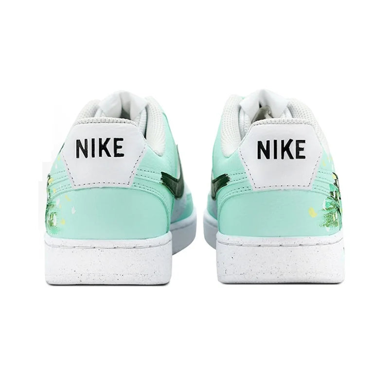 Custom Sneakers Nike Court Vision 1 "Mint Gorgeous" Huiya Handcrafted High Street Campus Non-Slip Men's Sneakers