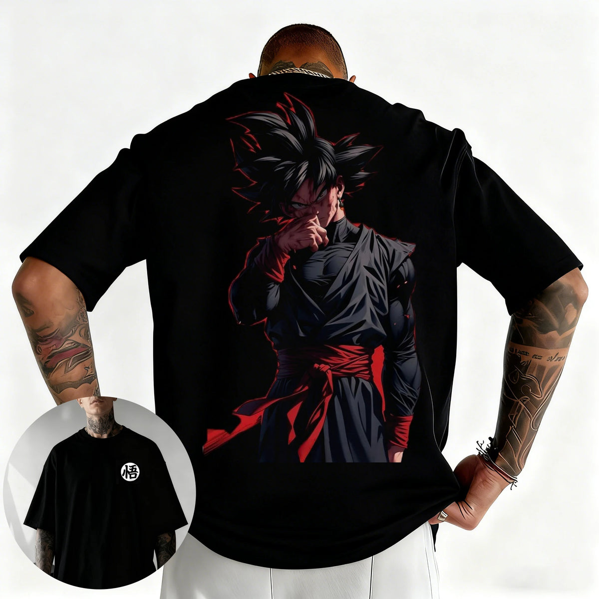 Dragon Ball japán anime-mintás férfi póló, Majin Buu, fiúknak és gyerekeknek, Harajuku, rövid ujjú, Goku póló, nyári ruházat