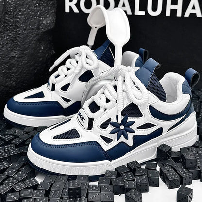Zapatillas de moda para hombre, estilo urbano y skate, de marca de lujo, para entrenamiento, con malla transpirable, calzado casual masculino