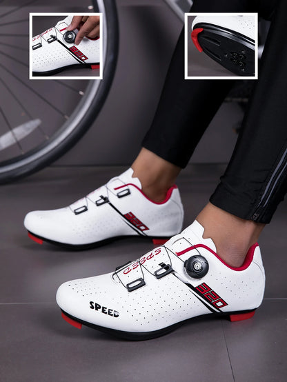 Men Cycling Shoes Road Cycling Sports Shoes Women MTB Racing Competition Self-Locking Cycling Shoes Spd Cleats Cycling Shoes
