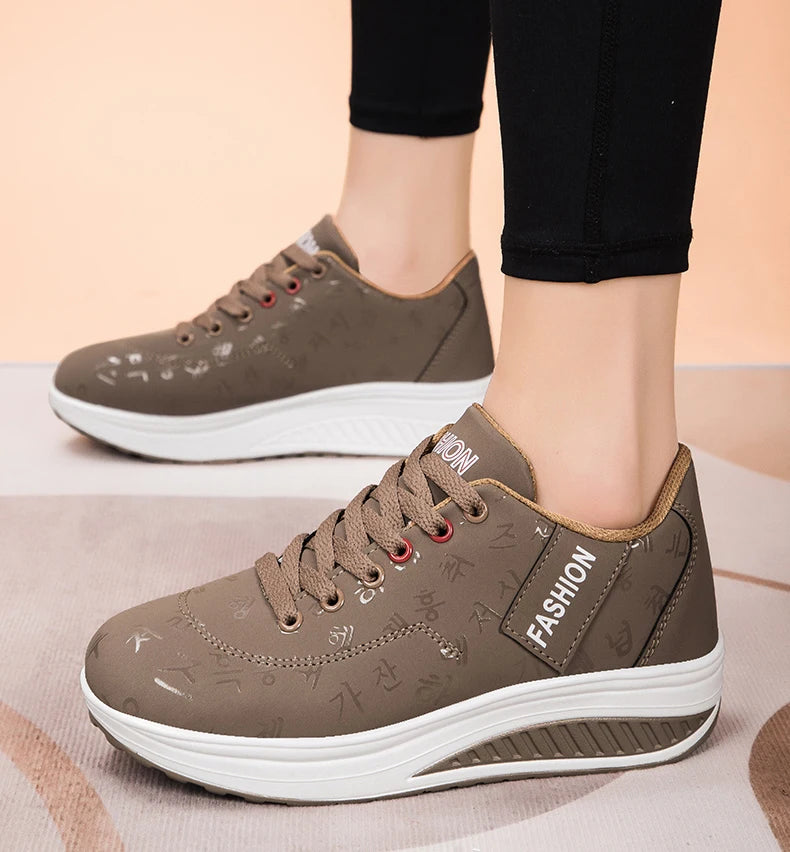 Women’s Sneakers Fashion Women’s Vulcanized Shoes High-Quality Flats Shoes for Women Walking Platform Plus Size Zapatillas Mujer