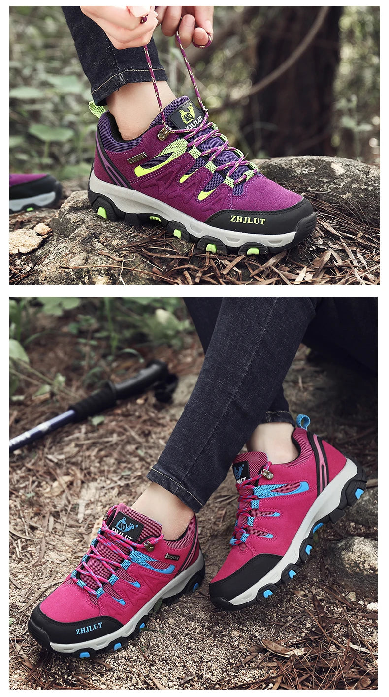 Bottes de randonnée pro-montagne pour sports de plein air, chaussures de trekking pour hommes et femmes, chaussures de marche résistantes à l'usure, chaussures d'escalade d'été