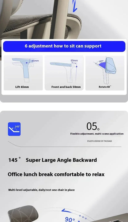 Office Chair Gaming Desk Ergonomic Computer Adjustable Armrests 3D Headrest Chair Lift Chair Back Can Tilt Back with Foo Pedals