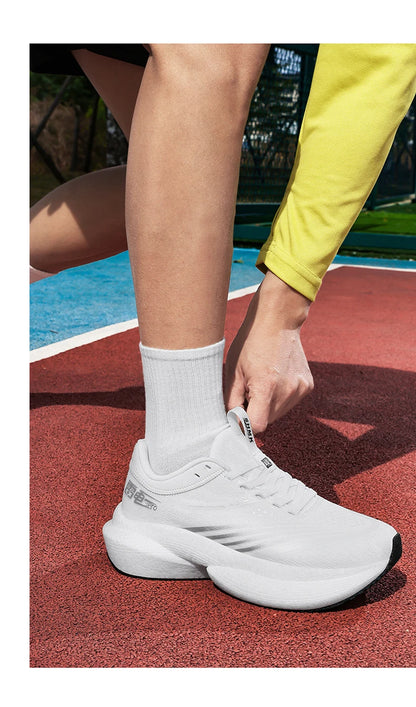 New Running Shoes Carbon Plate Marathon Men Sports Breathable Lightweight Women's Comfortable Athletic Non-slip Sneakers Casual
