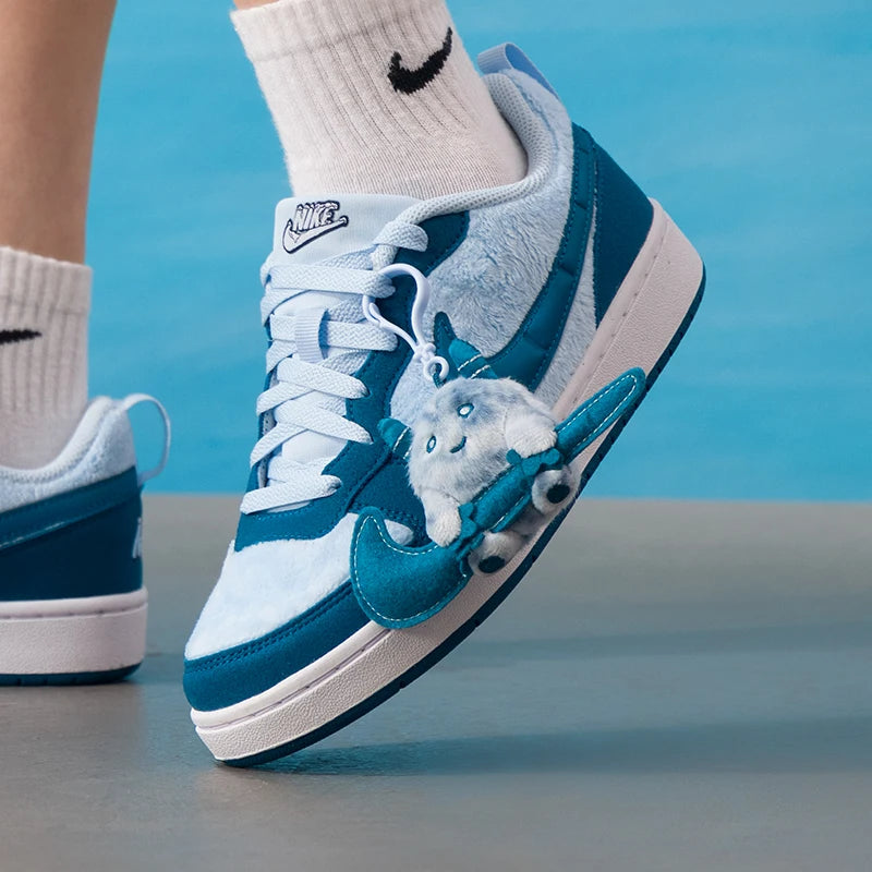 Nike Women's Shoes Court Borough Low (Gs) Sports Shoes, Fashionable and Comfortable Low-Top Sneakers, Wear-Resistant Casual Shoes Im7167-441