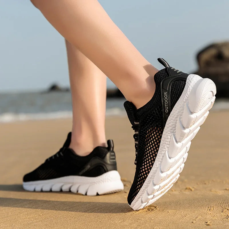 Men Women Quick-Dry Wading Shoes Water Shoes Breathable AquaIn Upstream Antiskid Outdoor Sports Wearproof Beach Sneakers 39-46