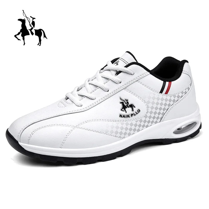 2026 New Men's Running Shoes Sporty Casual Travel Trendy Air-Cushioned White Sneakers Lightweight Shock-Absorbing Youth Footwear