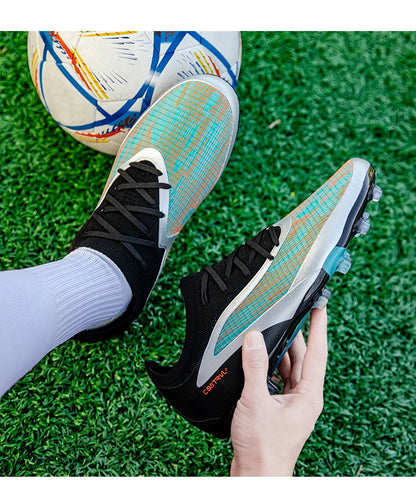 New Men Football Boots Outdoor Cleats Breathable Adult Non Slip Soccer Shoes Sport Long Spikes Training Boys Match Comfortable