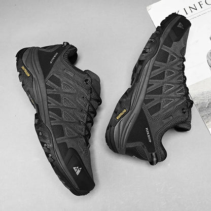 HIKEUP Zapatillas de exterior de moda para hombre, calzado deportivo casual de senderismo, botas de trekking de montaña y camping, antideslizantes y resistentes al desgaste