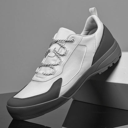 Leisure Walk Men Casual Shoes Fashion Genuine Leather Sneakers Outdoor Male Sports Shoes Non-Slip Walking Shoes Treking Footwear