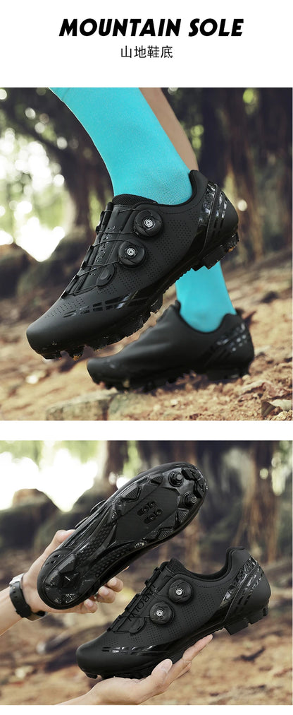 MTB cycling shoes breathable men and women off-road mountain bike cycling shoes self-locking speed mountain bike pedal shoes