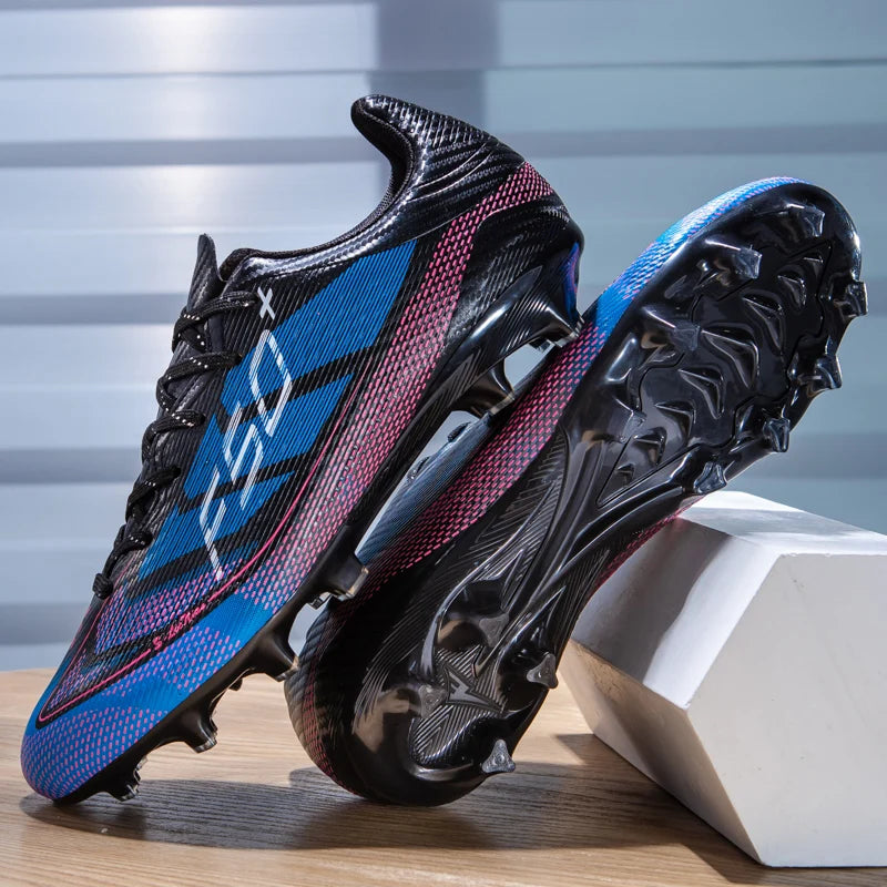 Nouvelles chaussures de football pour hommes, chaussures de sport d'extérieur, chaussures d'entraînement, chaussures de football antidérapantes, baskets professionnelles ultralégères unisexes