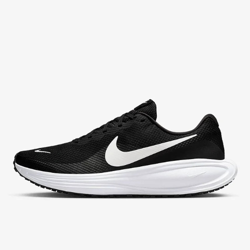 Nike Men's Revolution 8 Mesh Breathable Black White Running Shoes HJ9198-003