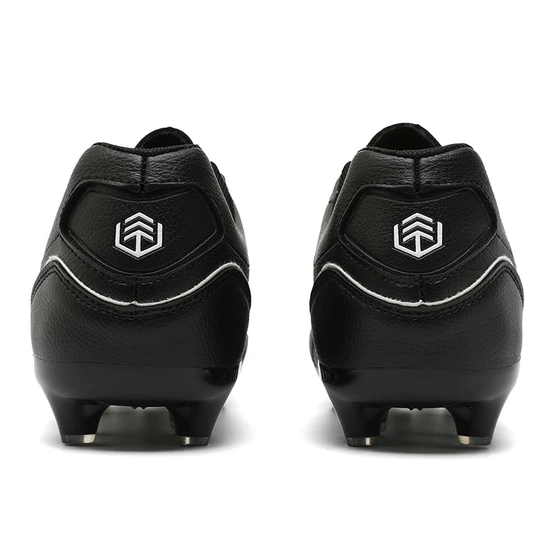 Men Long Spike Football Soccer Boots Outdoor Male Gym Training Sneakers Big Size Black White for Teenager Sports