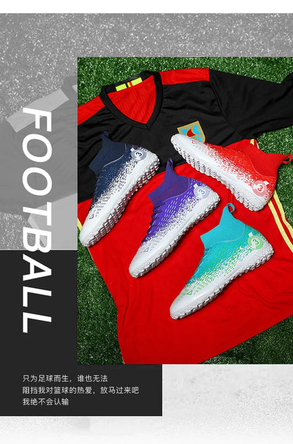 Teenage Adult Football Shoes New Fashion Large Size Sneaker Outdoor Professional Competition Training Football Footwear 31-48