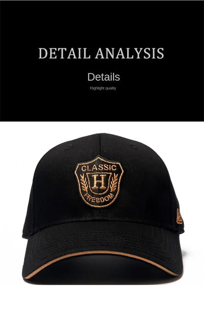 Men's Hat Baseball Cap for Men New Fashion Luxury Brand Embroidery Chinese Style Big Size Cotton Trucker Hat HipHop For 4seasons