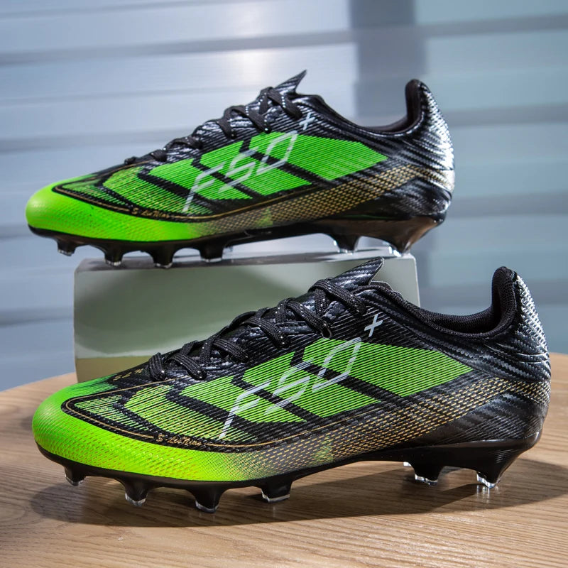 Nouvelles chaussures de football pour hommes, chaussures de sport d'extérieur, chaussures d'entraînement, chaussures de football antidérapantes, baskets professionnelles ultralégères unisexes