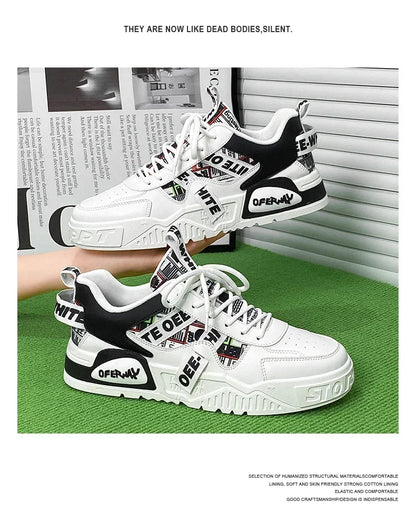 Skateboard Herresko Sommersneakers Læder Casual Mode Udendørs Løb Sport Vandreture Tennis Platform Designer Luksus