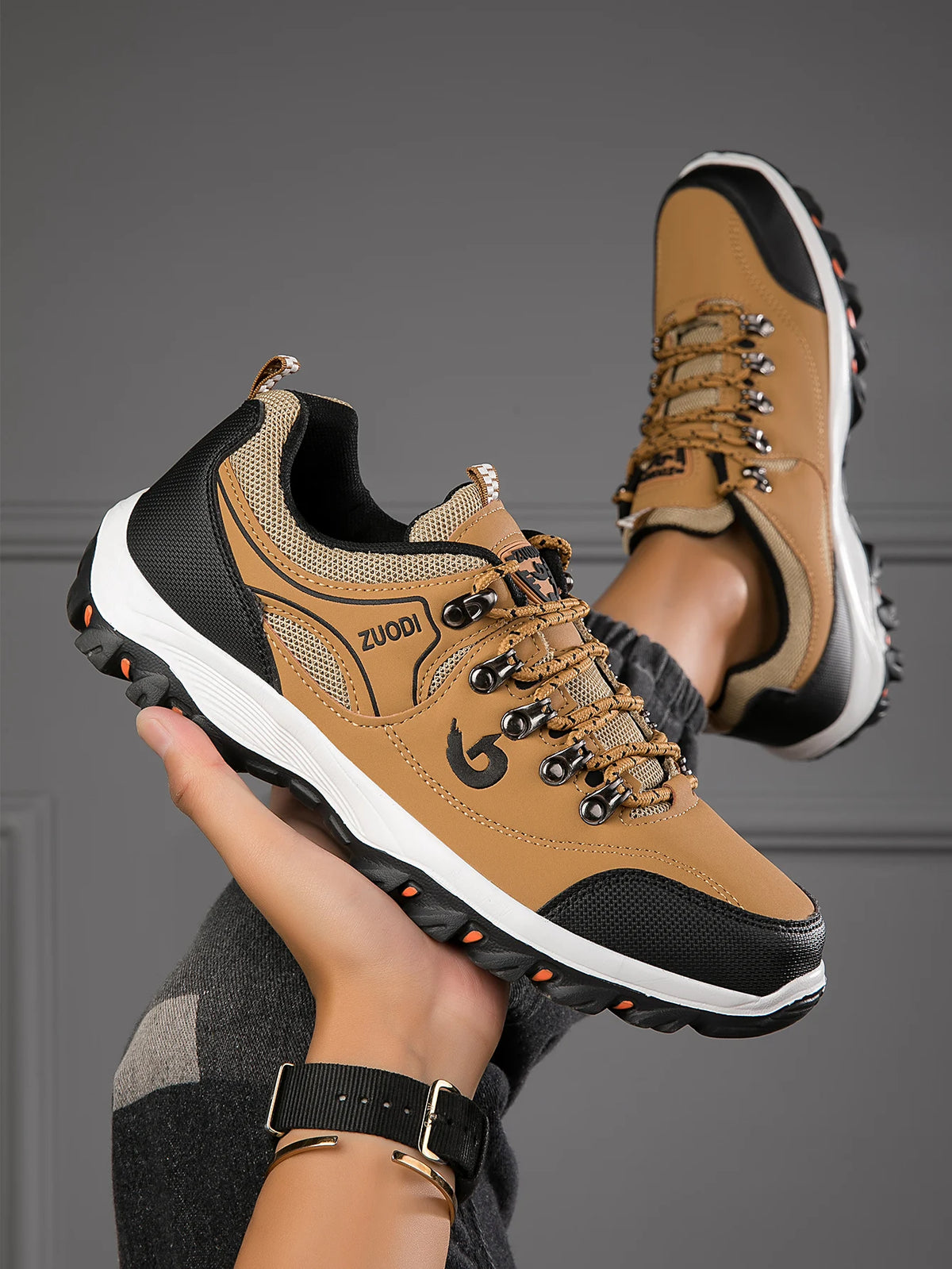 Herren-Wanderschuhe – Atmungsaktive Wander- und Sportschuhe – Outdoor – Ultraleicht – Rutschfest – Wandern – Camping – Laufen – Wander- und Sportschuhe